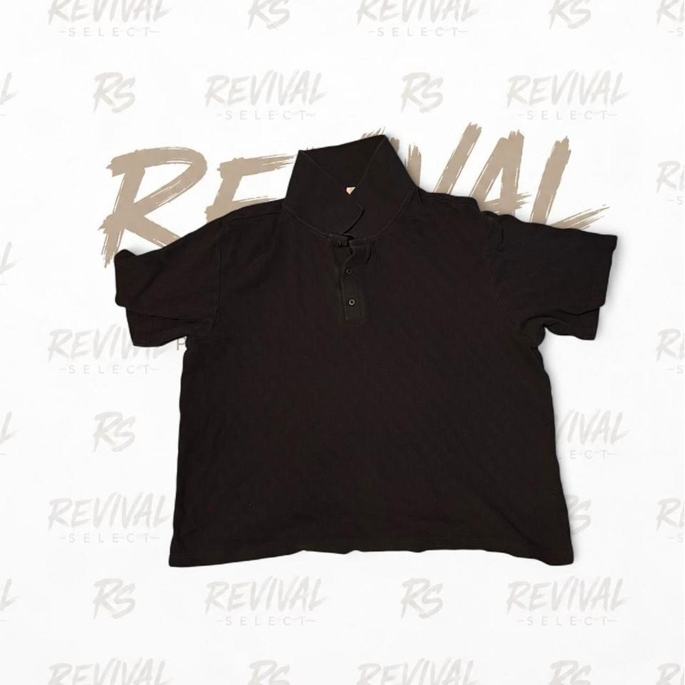 Calvin Klein Jeans Mens XL Black Pique Cotton Short Sleeve Polo Shirt
